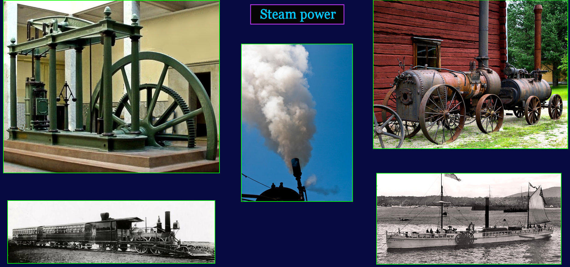 James Watt and steam power